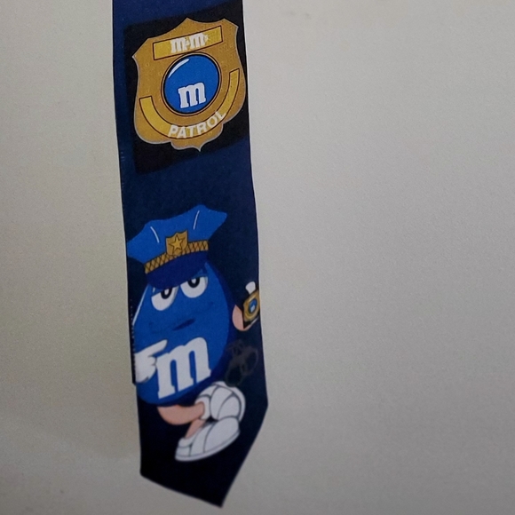 M&M’s  Police Big Blue Police Officer Tie NWT - Picture 2 of 5